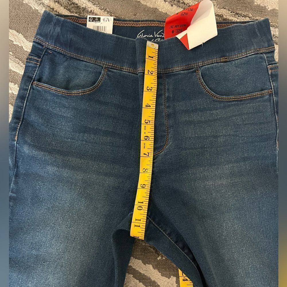 GLORIA VANDERBILT WOMEN’S MID-RISE PULL-ON PANTS CROP LENGTH SIZE: 8 - Picture 7 of 8